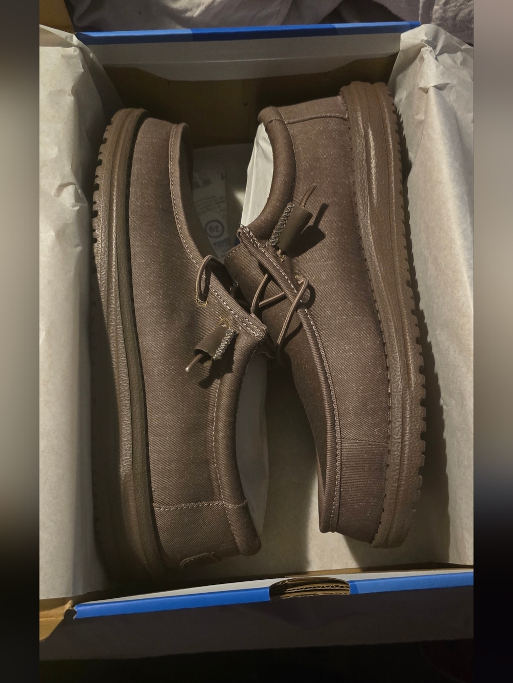 Hey Dude Wallys Deep Taupe Men’s Casual Canvas Shoes